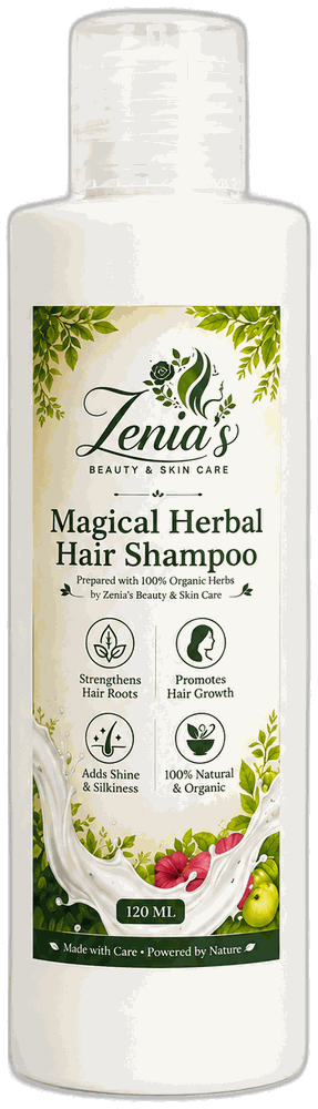 Zenia's Magical Herbal Hair Shampoo bottle, 200 ml
